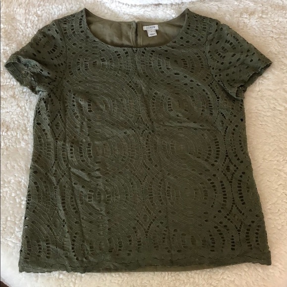 J Crew Short-Sleeve Blouse - Picture 1 of 4
